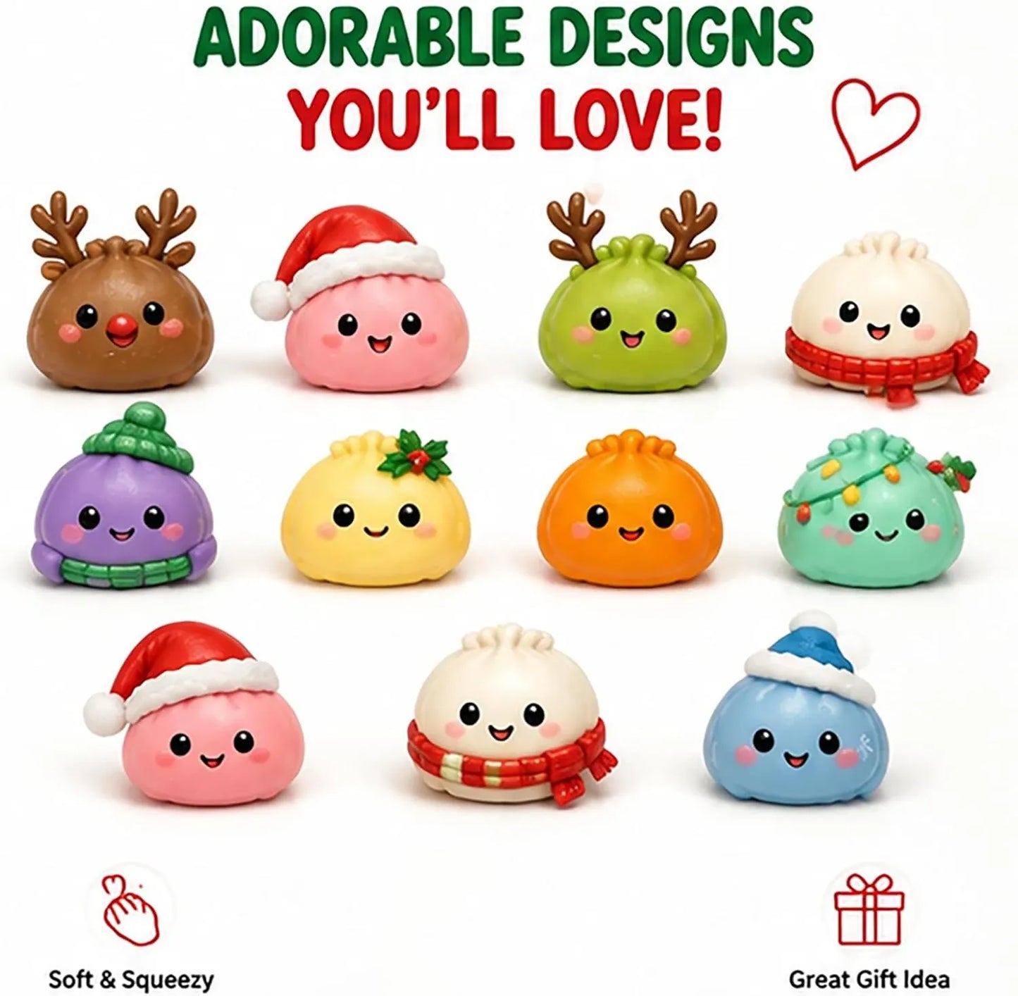 2026 Christmas Dumpling Squishy Advent Calendar