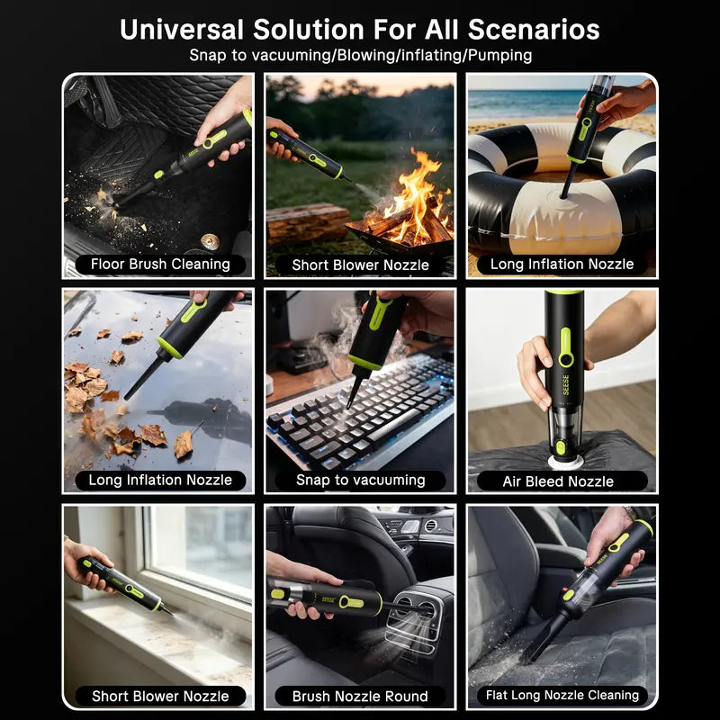 SEESE Car Vacuum Portable Cordless