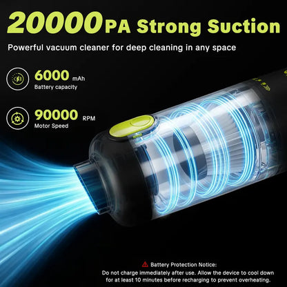 SEESE Car Vacuum Portable Cordless