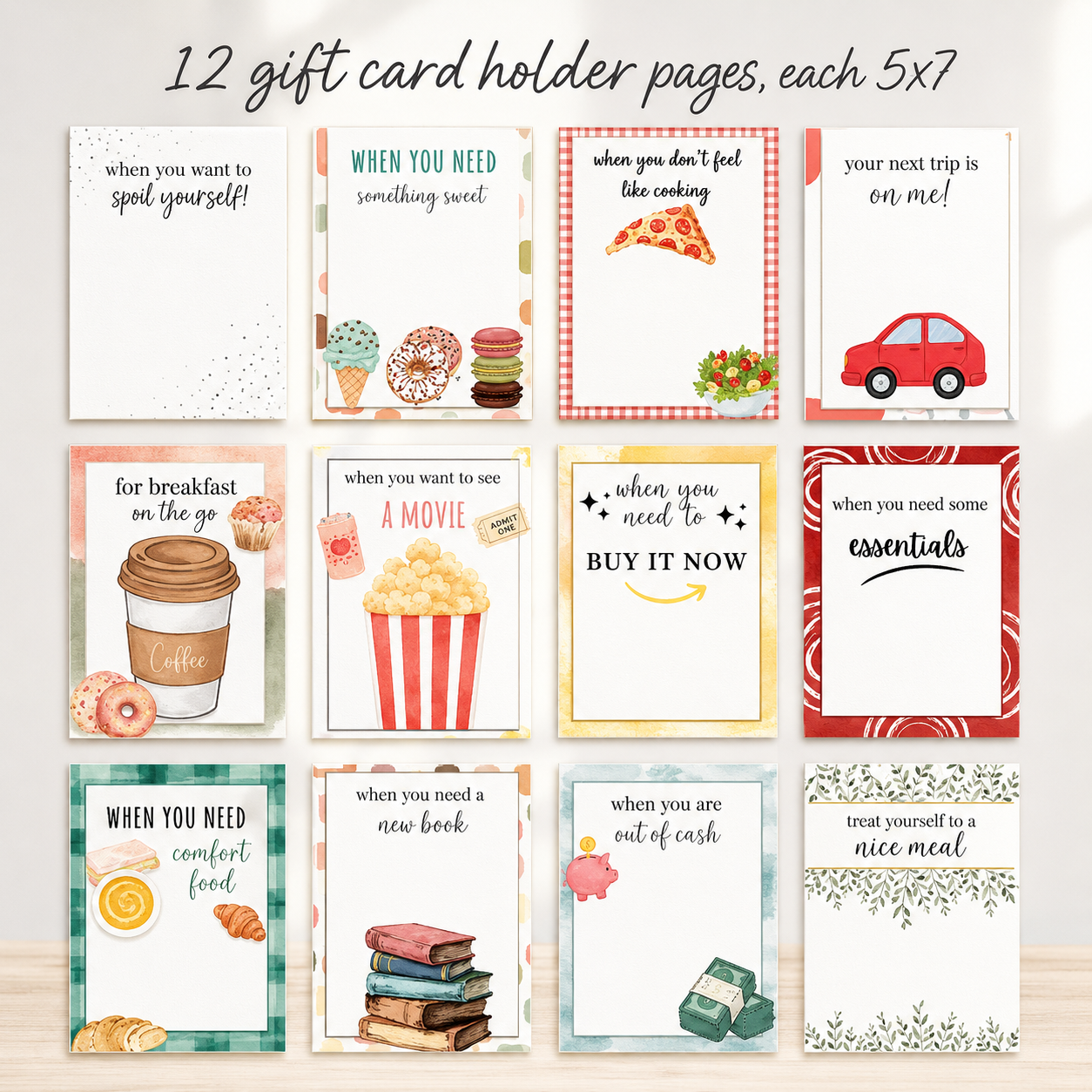 Christmas Gift Card Book