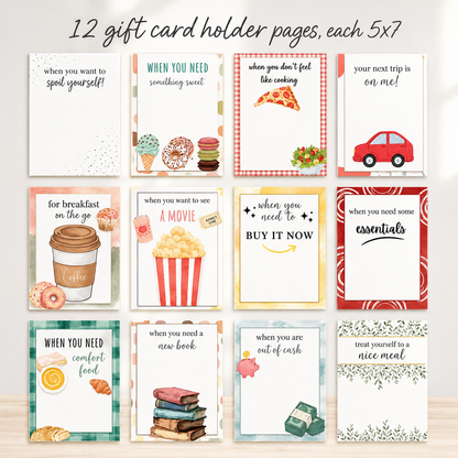 Christmas Gift Card Book