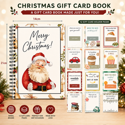 Christmas Gift Card Book