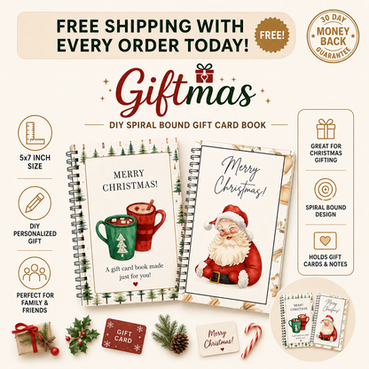 Christmas Gift Card Book