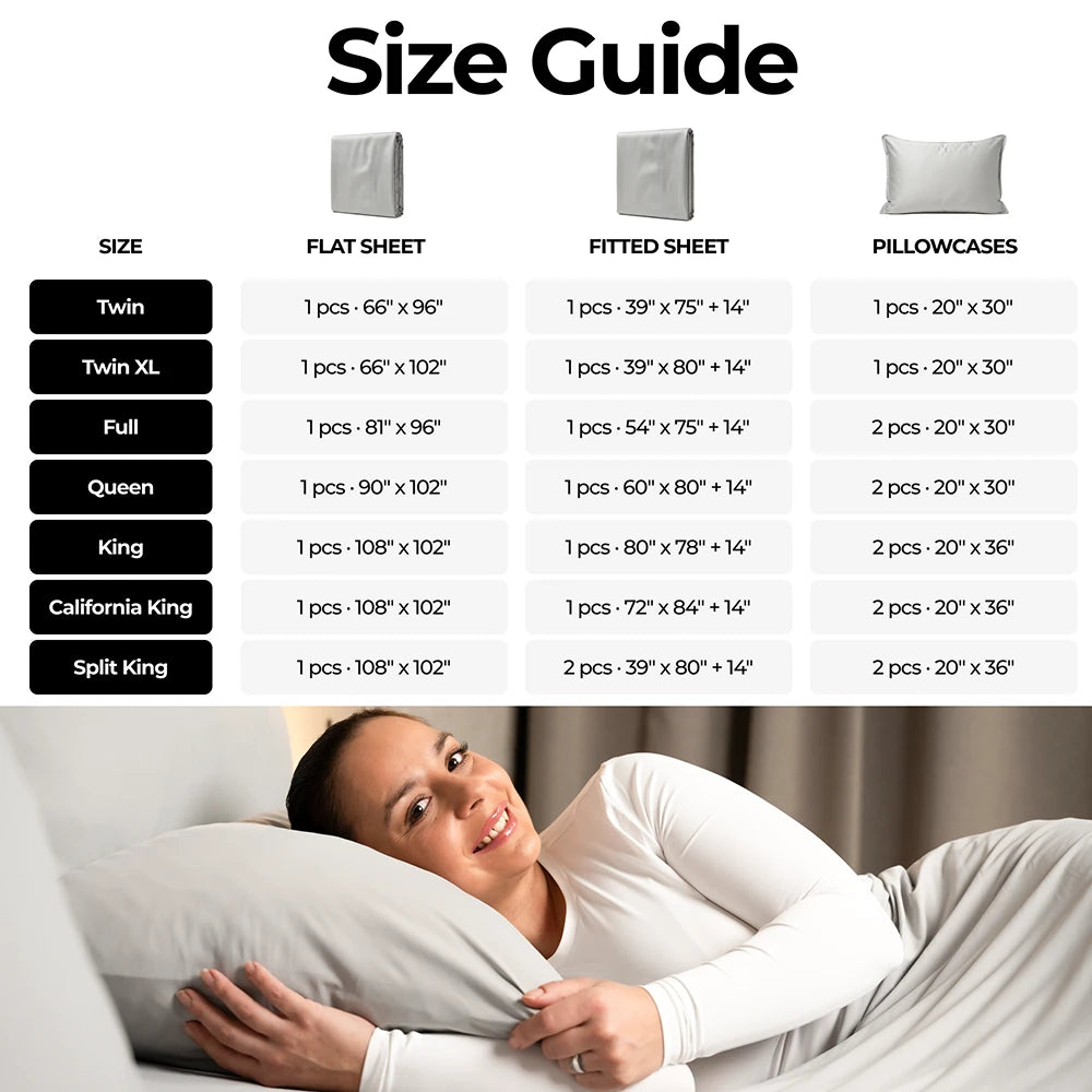 Silver Comfort Sheets Set