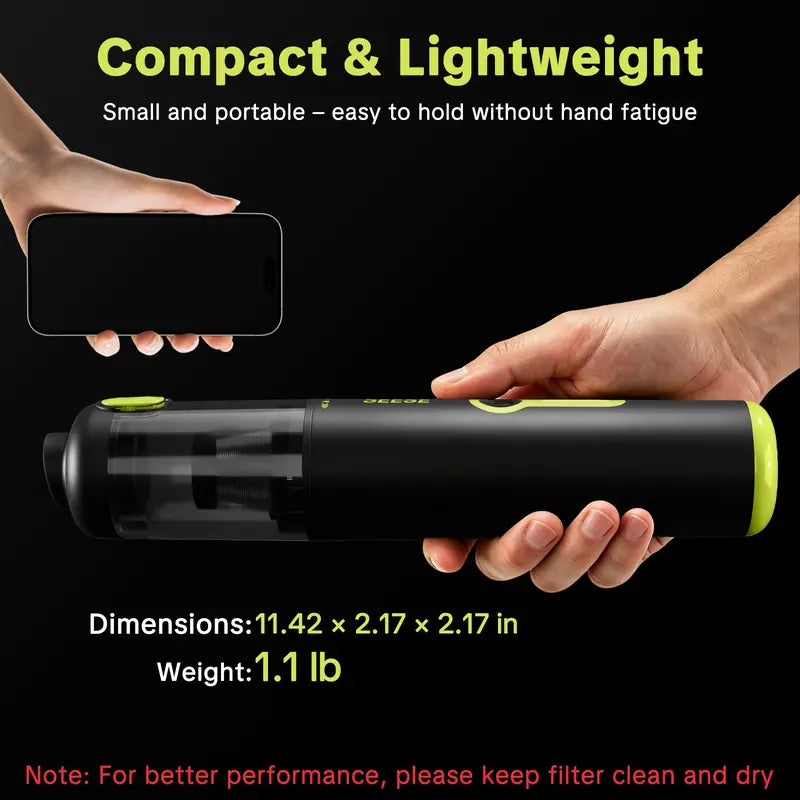 SEESE Car Vacuum Portable Cordless